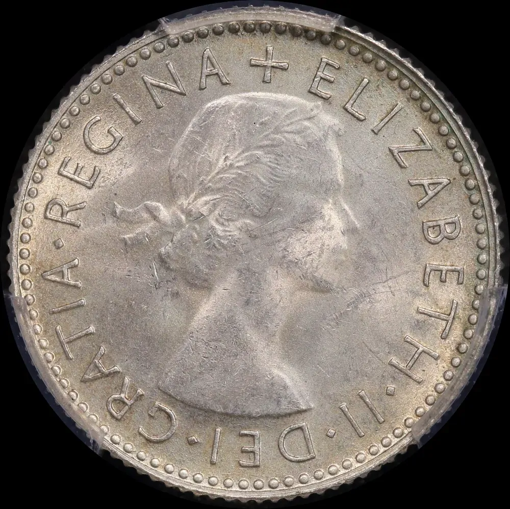 1953 Sixpence Choice Unc (PCGS MS63)