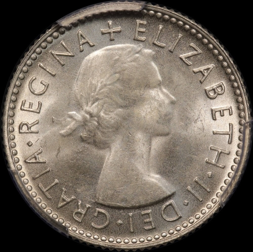 1953 Sixpence Choice Unc (PCGS MS64)