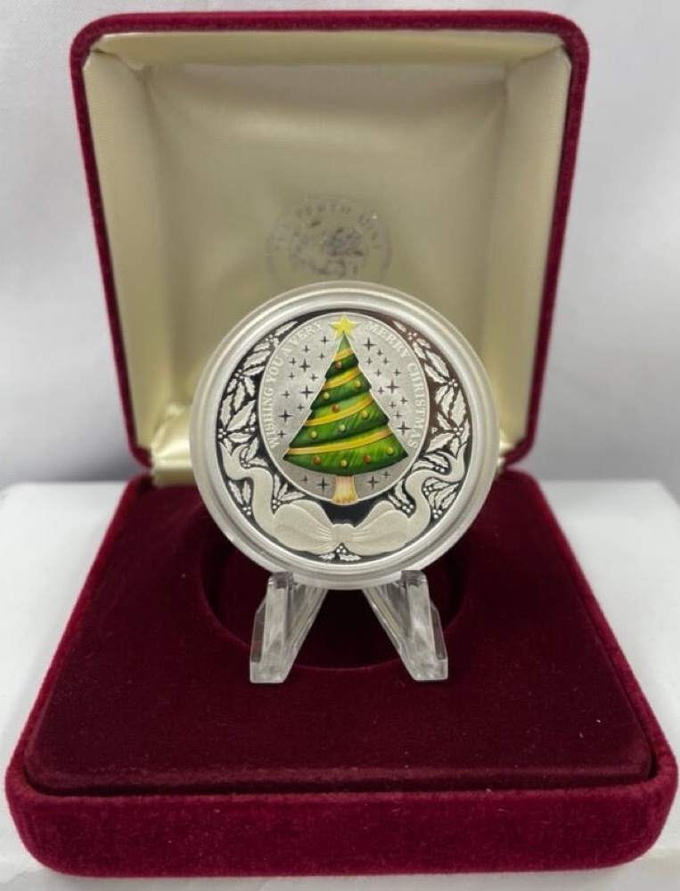 Tuvalu 2008 Silver 1oz Proof Coin - Merry Christmas product image