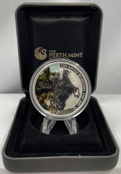 Tuvalu 2009 Silver 1oz Proof Coin - Battle of Poltava product image