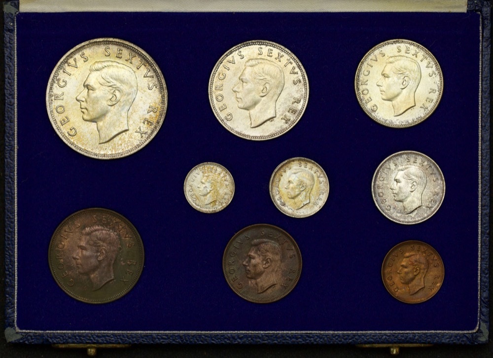 South Africa 1952 Short Uncirculated Coin Set (9) product image