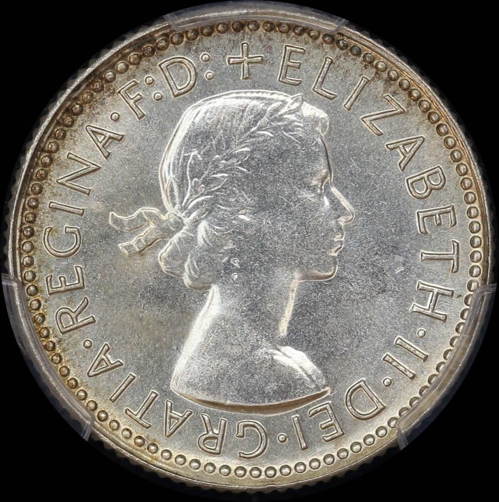 1957 Sixpence Gem Unc (PCGS MS65)