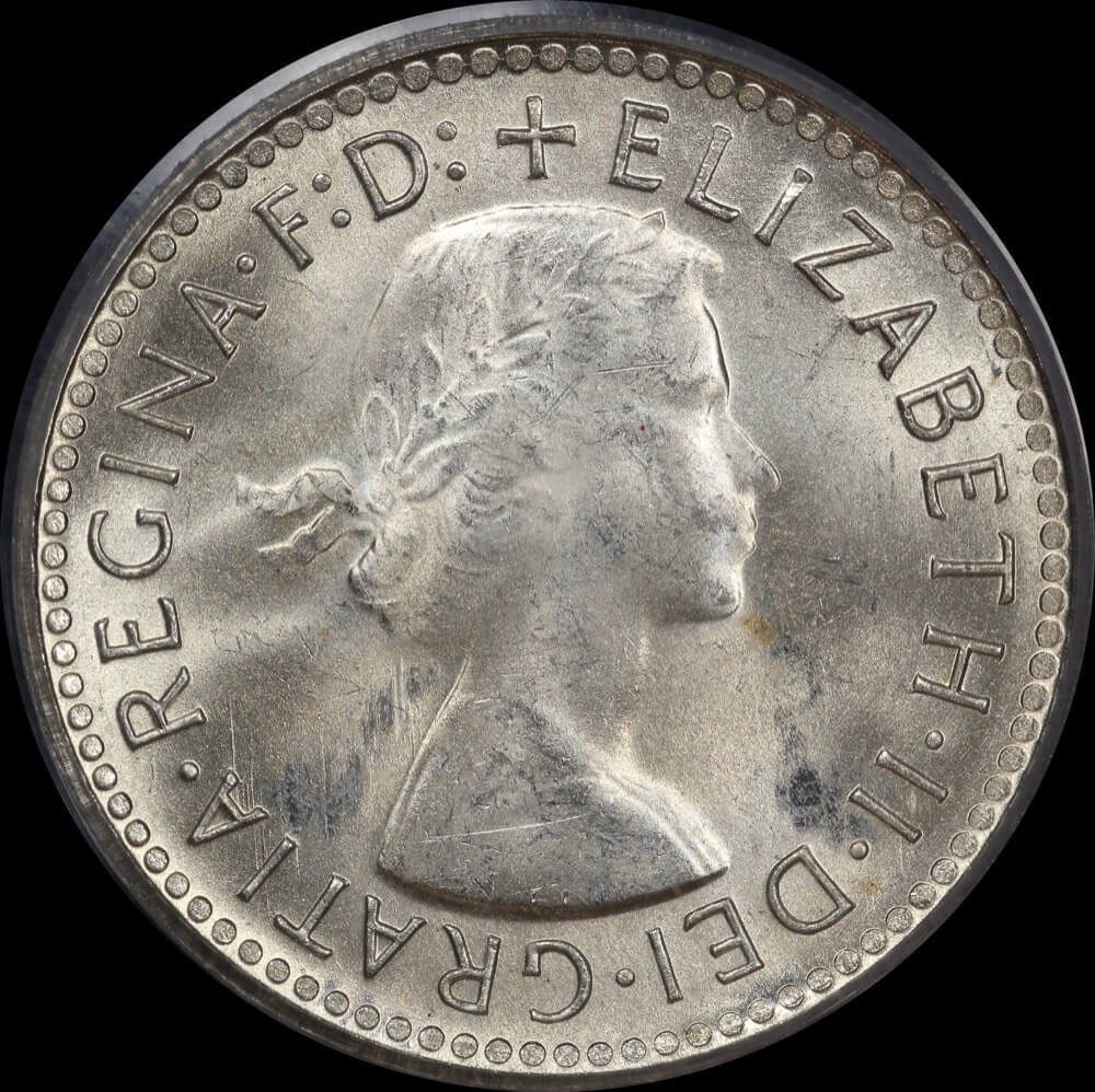 1958 Sixpence Choice Unc (PCGS MS64)
