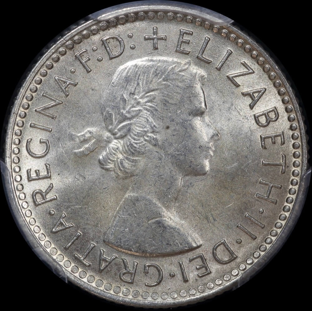 1959 Sixpence Choice Unc (PCGS MS63)