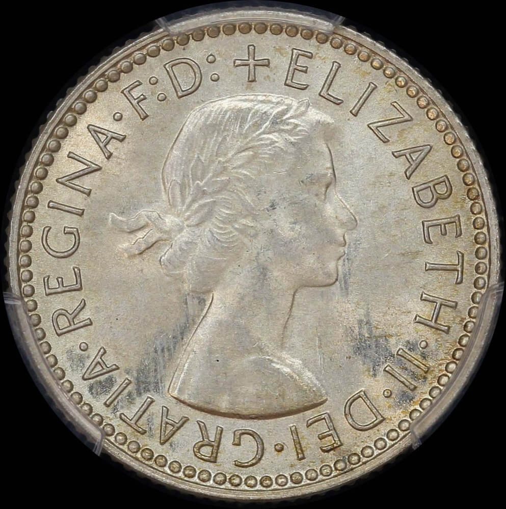 1959 Sixpence Choice Unc (PCGS MS64)