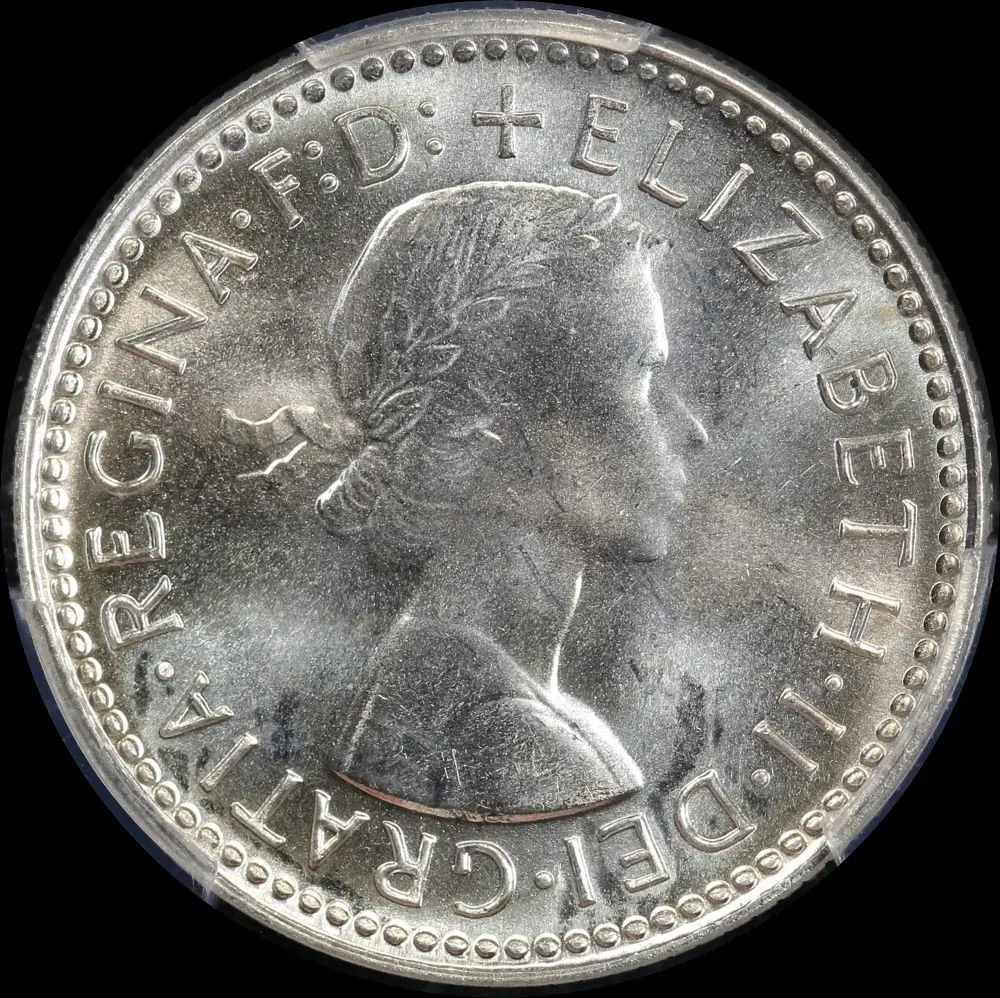 1962 Sixpence Gem Unc (PCGS MS66)