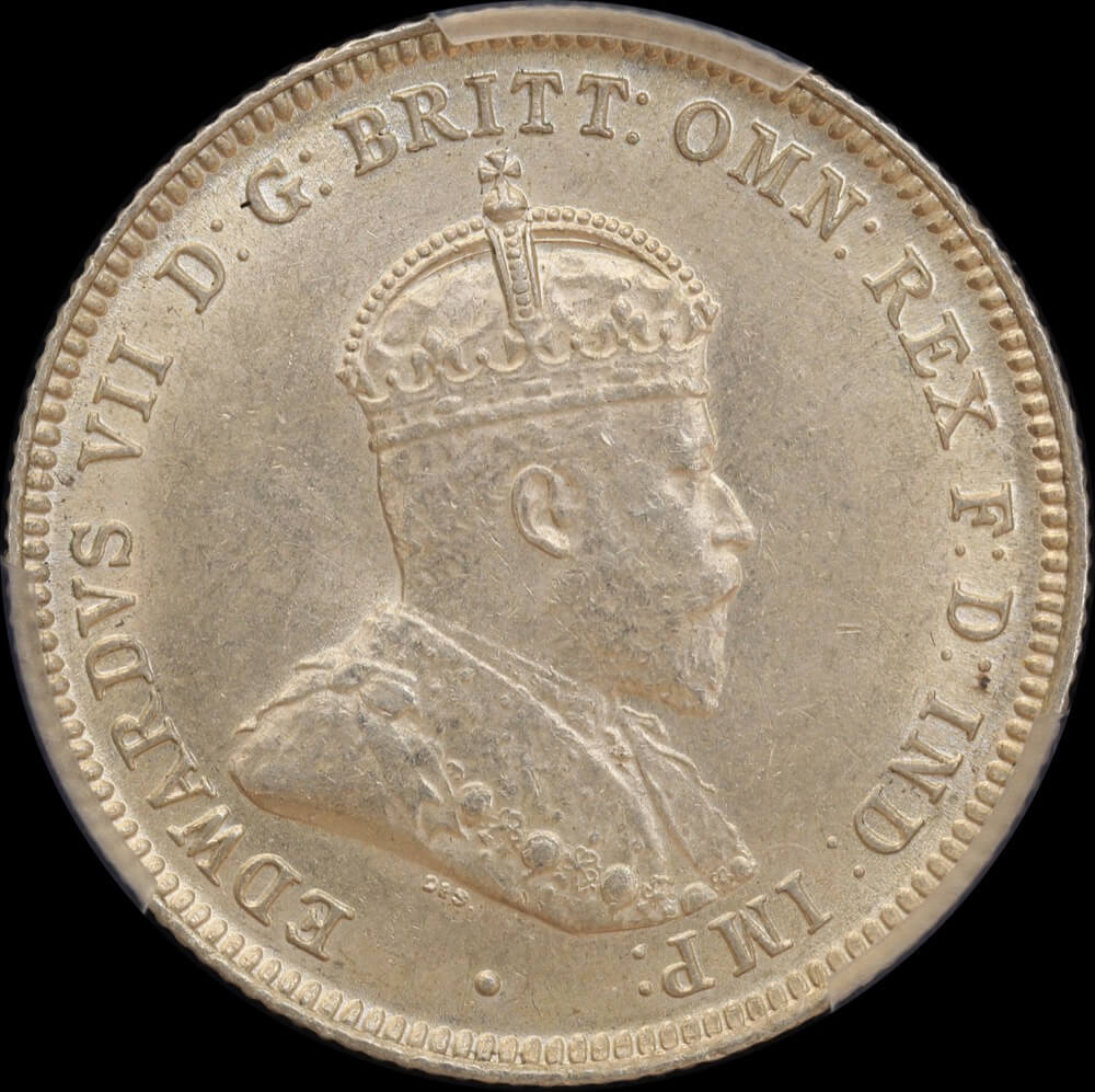 1910 Shilling Uncirculated (PCGS MS62)