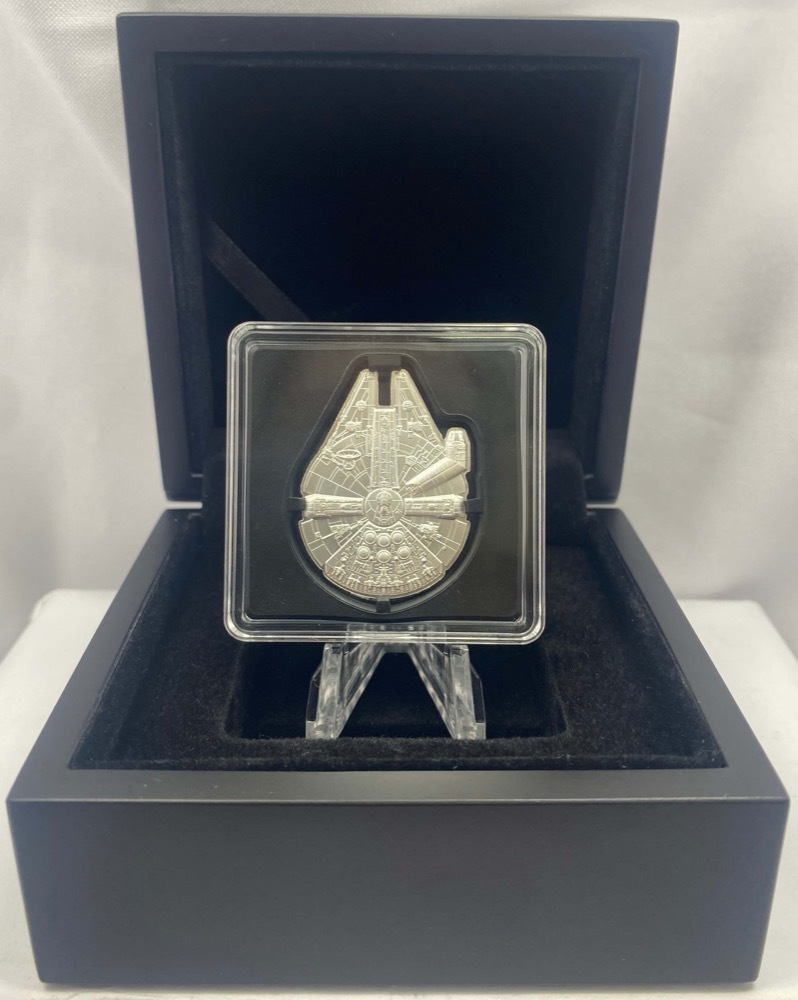 Niue 2021 Silver One Ounce Shaped Proof Coin - Millennium Falcon product image