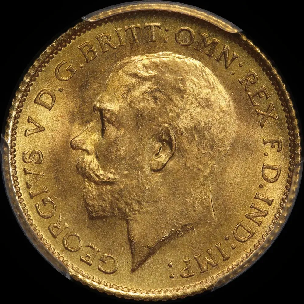 1915 Sydney George V Half Sovereign Gem Unc (PCGS MS66)