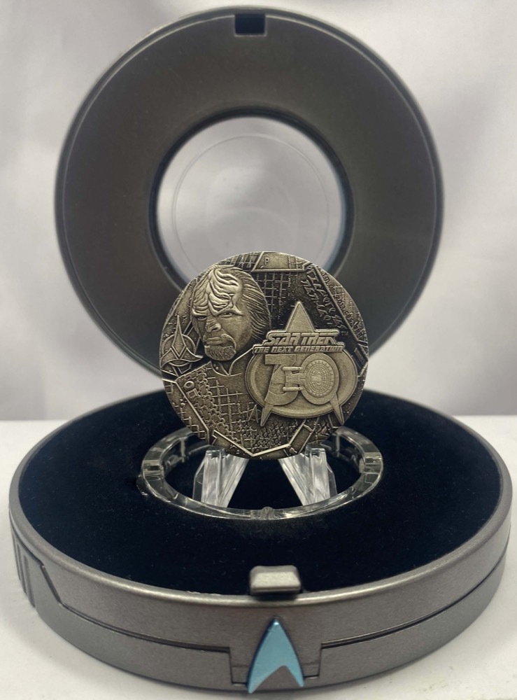 Tuvalu 2017 Silver 2oz Antiqued Coin Star Trek - The Next Generation product image