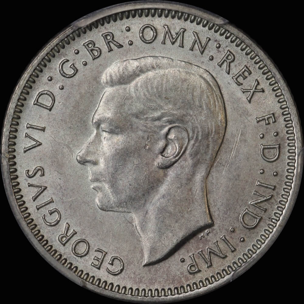 1942-S Shilling Choice Unc (PCGS MS63)