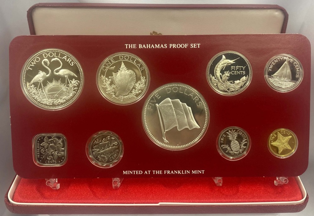 Bahamas 1976 Silver Proof Coin Set (9) product image