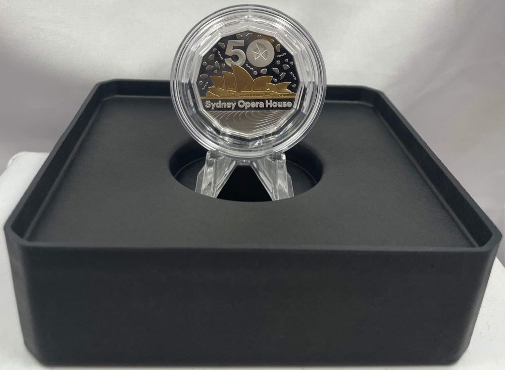 2023 50 Cent Selectively Gold Plated Silver Proof Coin - Sydney Opera House 50th Anniversary product image
