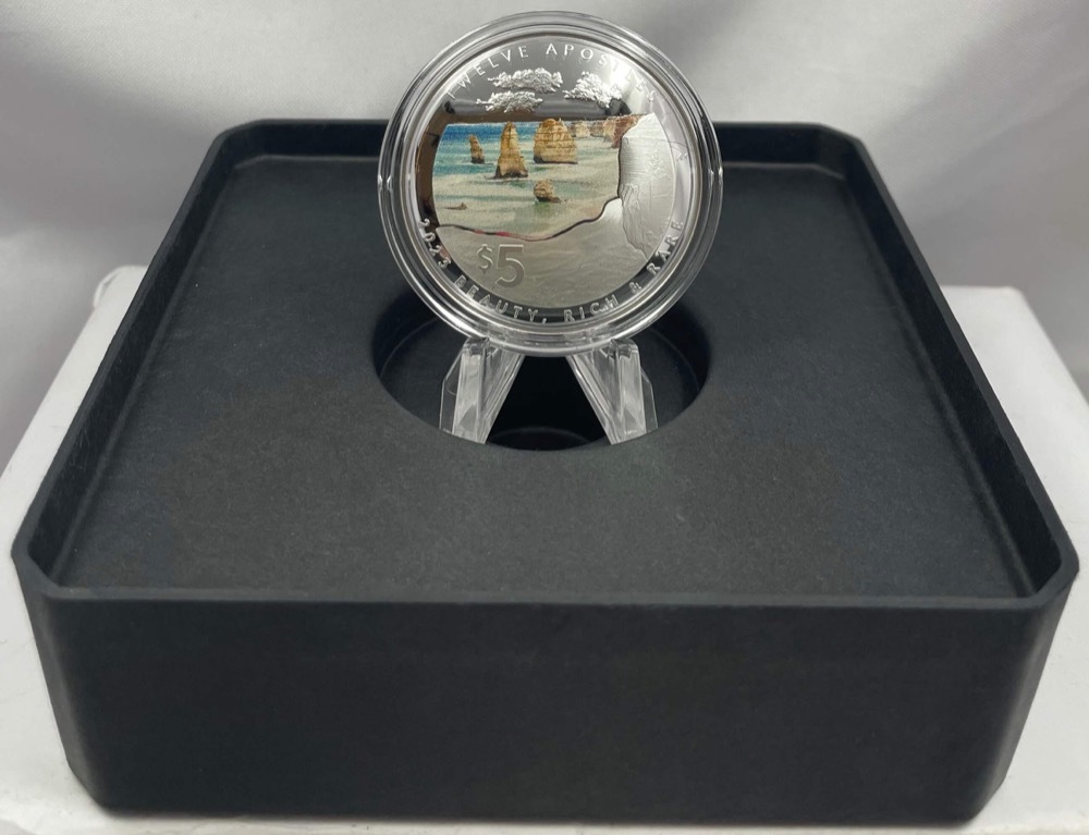 2023 Silver 5 Dollar Proof Domed Coin Beauty, Rich & Rare Twelve Apostles product image