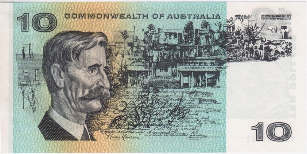 1972 $10 Note Commonwealth of Australia Phillips/Wheeler R304 Uncirculated