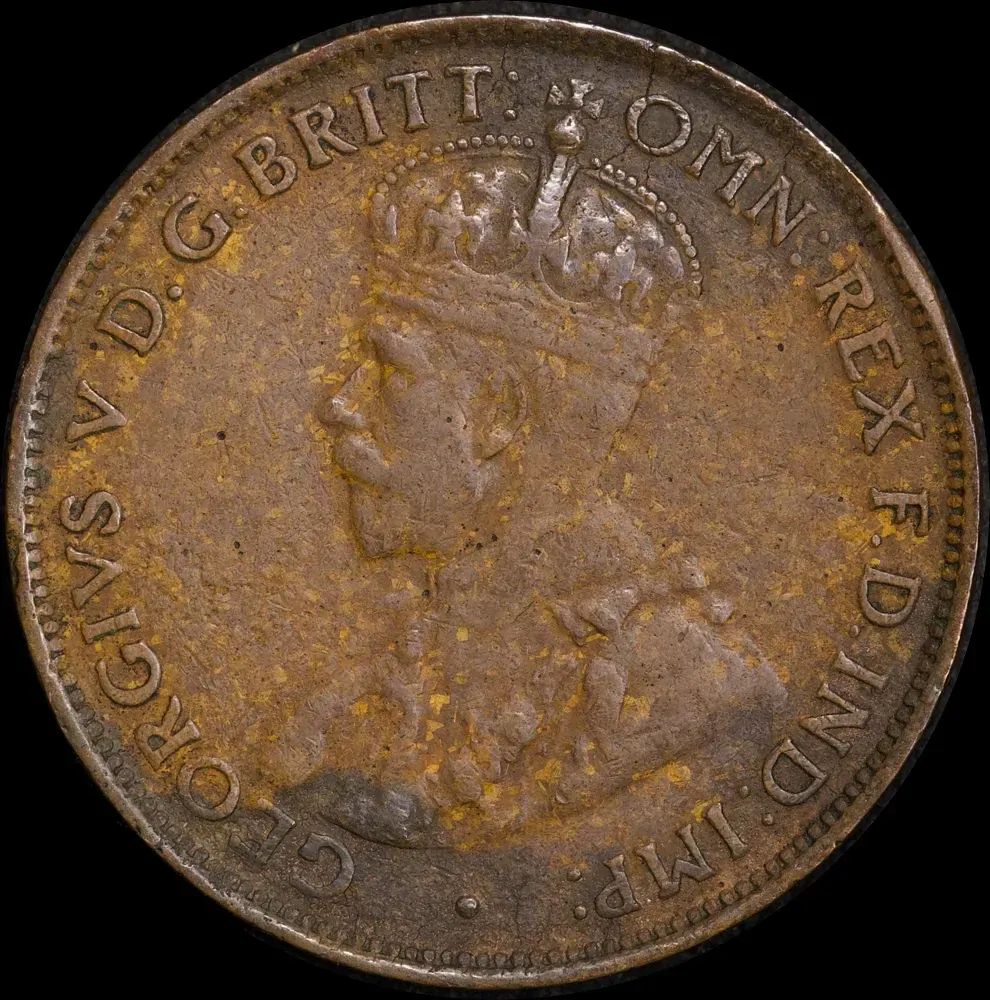 1923 Halfpenny Poor