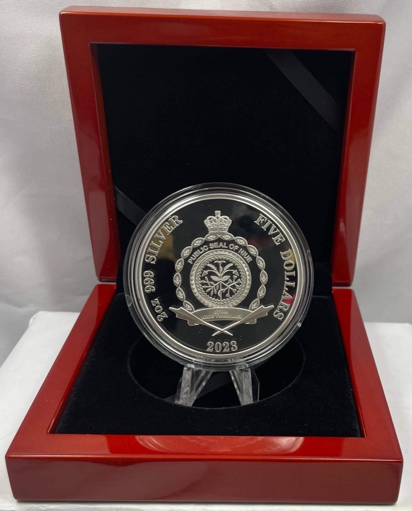 Niue 2023 2oz Silver Proof Coin Forces of Nature - Volcano product image