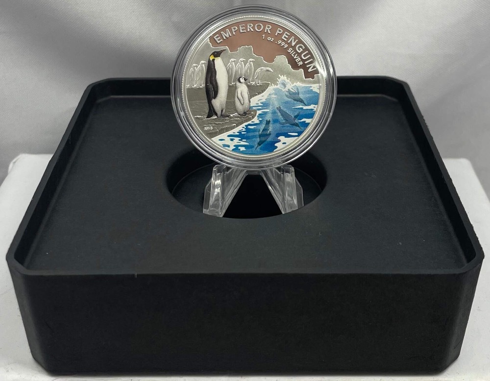 2023 Silver 5 Dollar Proof Coin Emperor Penguin product image