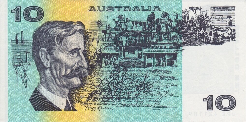 1985 $10 Note Paper Johnston/Fraser R309 Uncirculated
