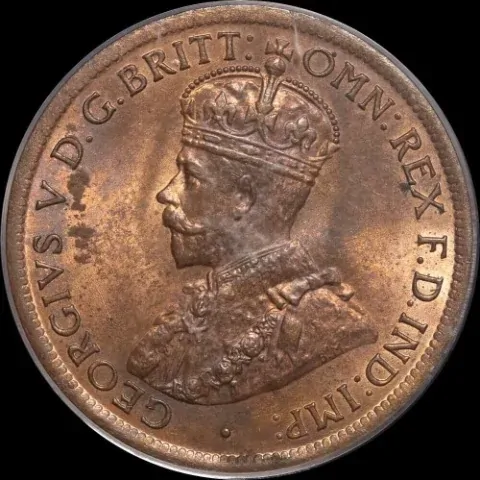 1919 Halfpenny Choice Unc (PCGS MS63RB)