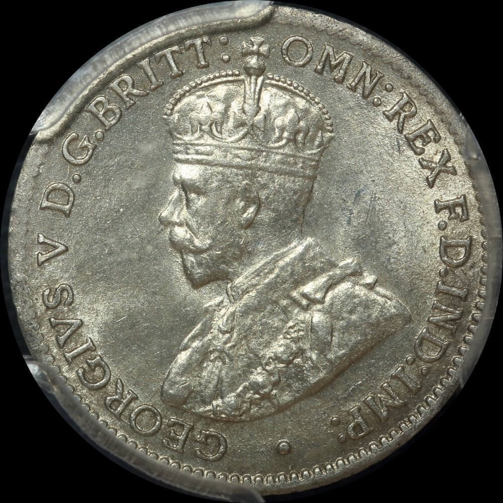 1924 Threepence Choice Unc (PCGS MS63)