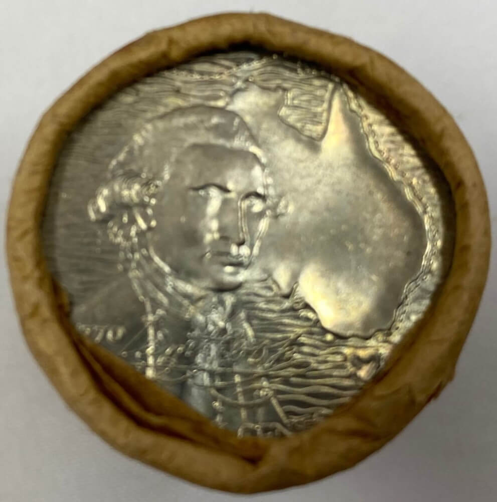 1970 50 Cent RBA Roll Captain Cook - Tails / Tails