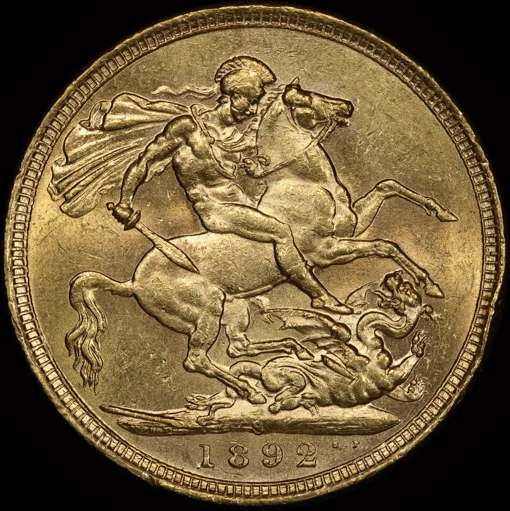 1892 Sydney Jubilee Head Sovereign good EF