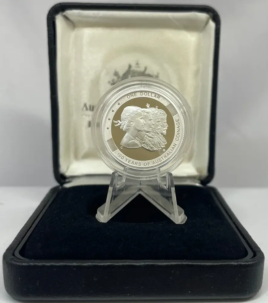 2010 1 Dollar Silver Proof Coin 100 Years of Coinage