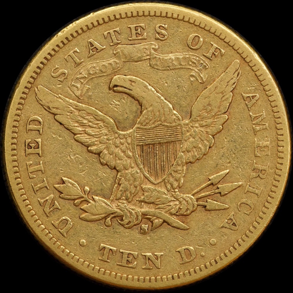 USA 1877-S Gold $10 Liberty Eagle PCGS VF35 product image