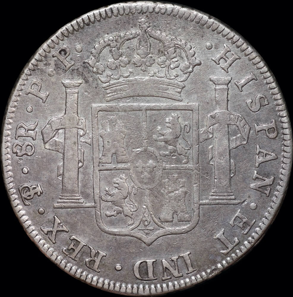 Bolivia 1795 Silver 8 Reales KM# 73 about VF