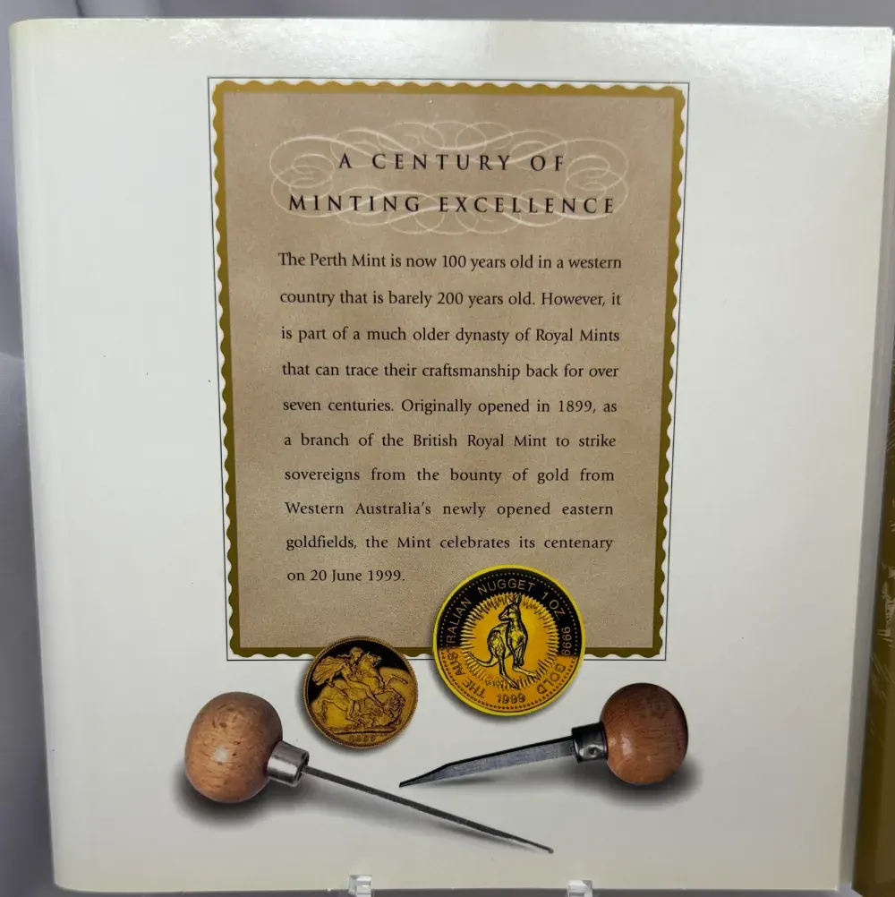 1999 Perth Mint Natural Nugget With $5 Smart Phonecard