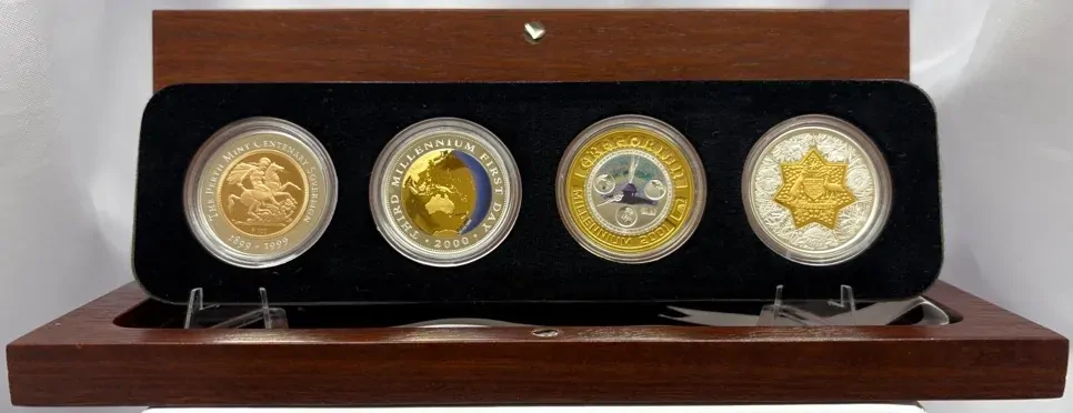 2001 Perth Mint BiMetal Type Coin Set