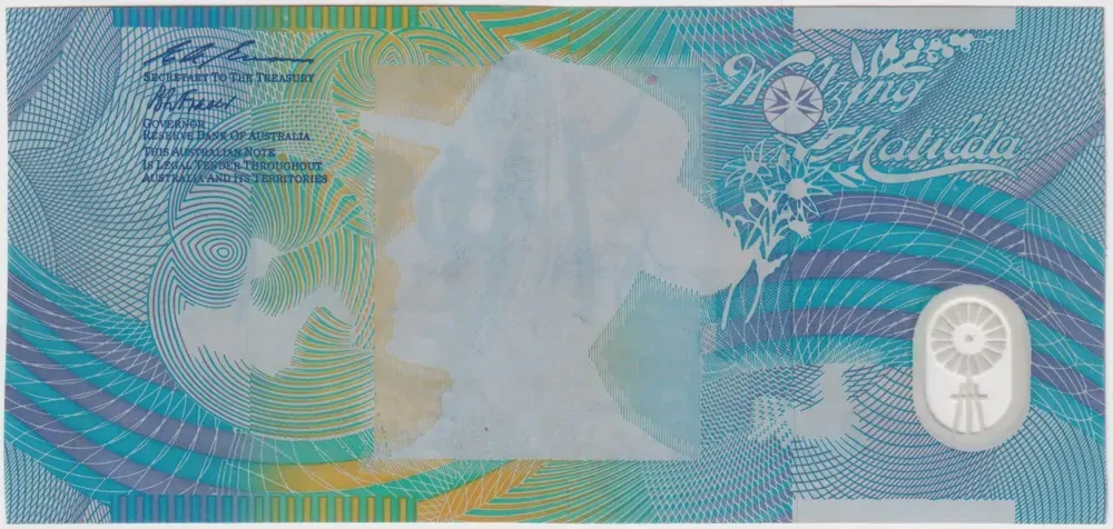 1993 $10 Note Triple Print Error Fraser/Evans R316a about Unc