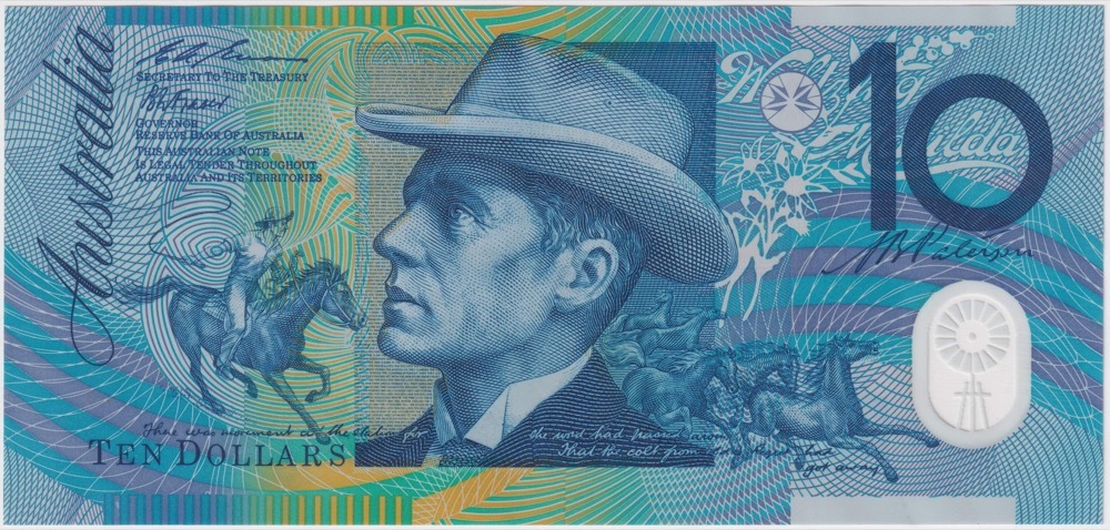 1993 $10 Note Fraser/Evans R316a Uncirculated product image