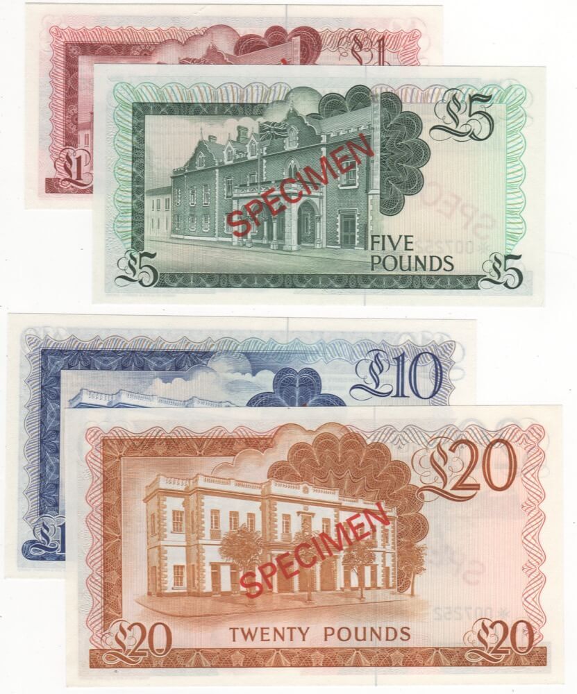 1978 Gibraltar Four Note Specimen Set Pick Cs1 Unc product image