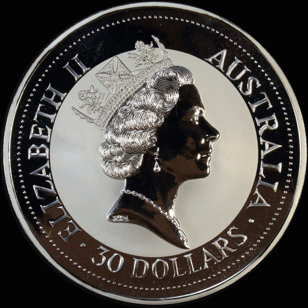 1992 Silver Kilogram Coin Kookaburra