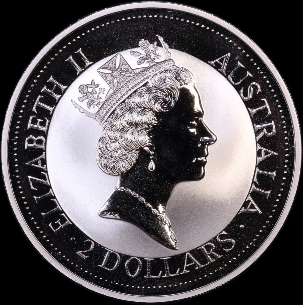 1992 Silver Two Ounce Unc Kookaburra Coin