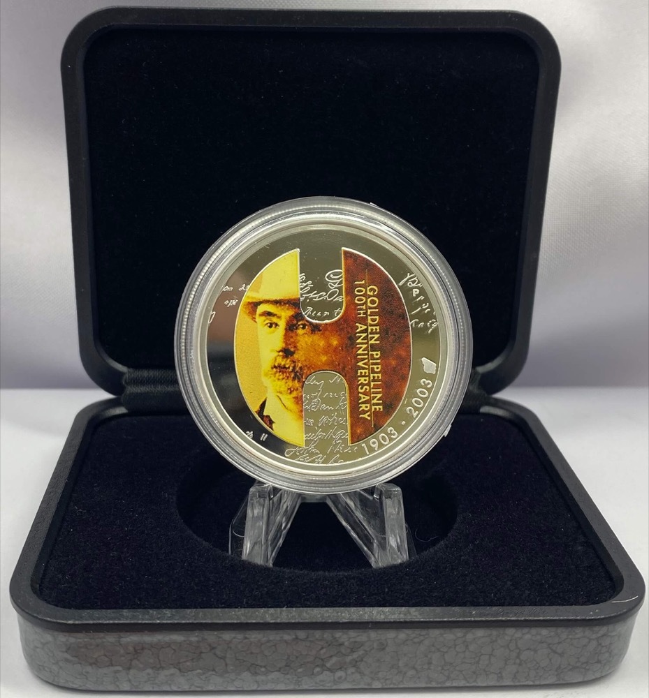 2003 Silver One Ounce Proof Coin Golden Pipeline