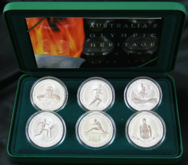 1994-1996 Ten Dollar Specimen Trio Olympic Heritage Series Set