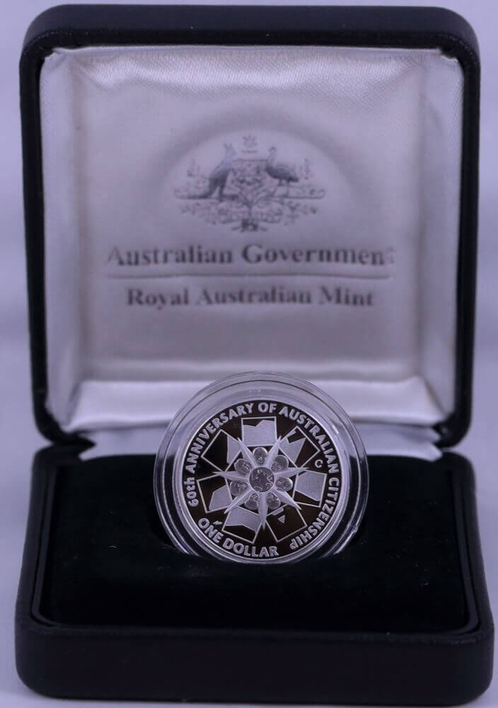 2009 One Dollar Silver Proof Coin 60 Years of Australian Citizenship product image