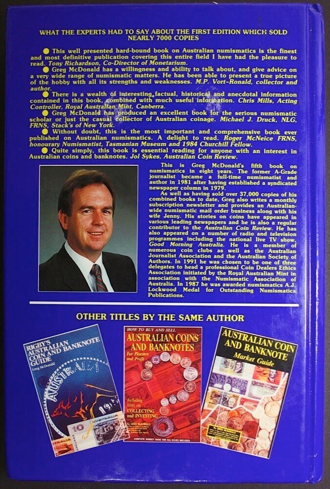 Collecting And Investing In Australian Coins And Banknotes Book by Greg McDonald