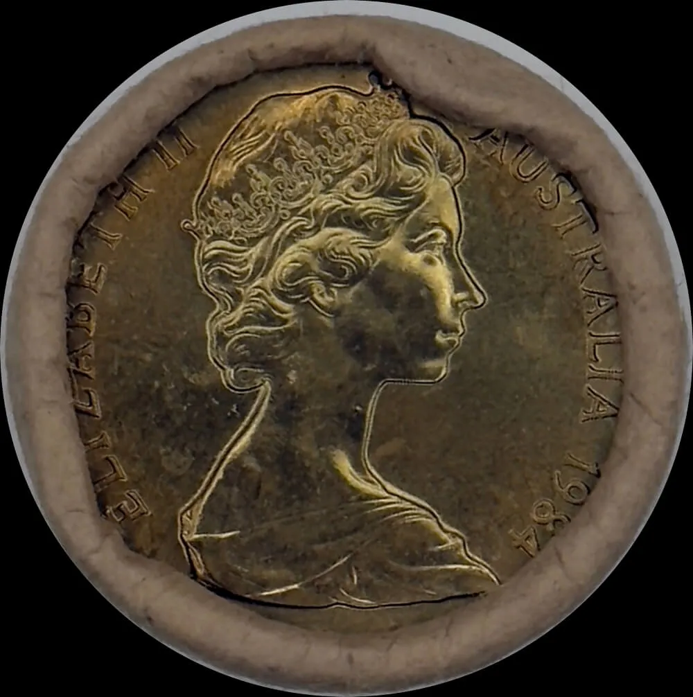 1984 One Dollar Coin Mint Roll Mob of Roos Heads/Tails