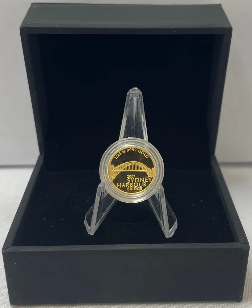 2007 Gold 1/25 ozt Proof Coin Sydney Harbour Bridge