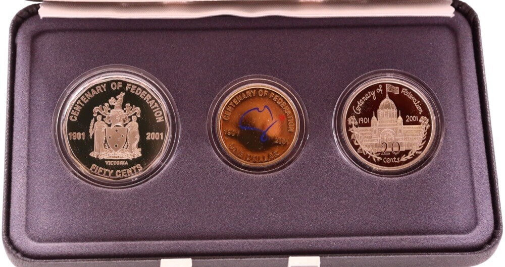 2001 Federation Three Coin Proof Set Victoria