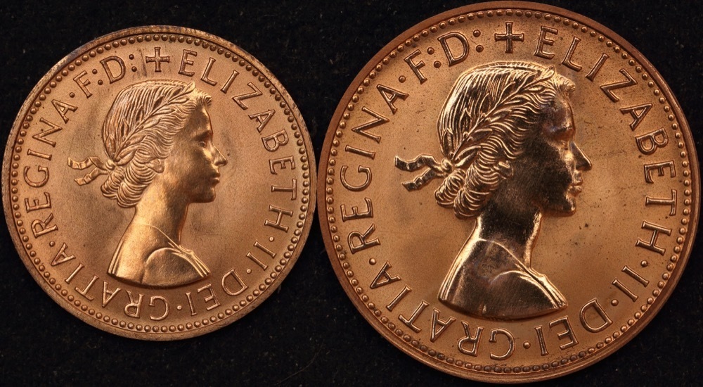 1961 Perth Proof Copper Pair (Penny and Halfpenny) about FDC