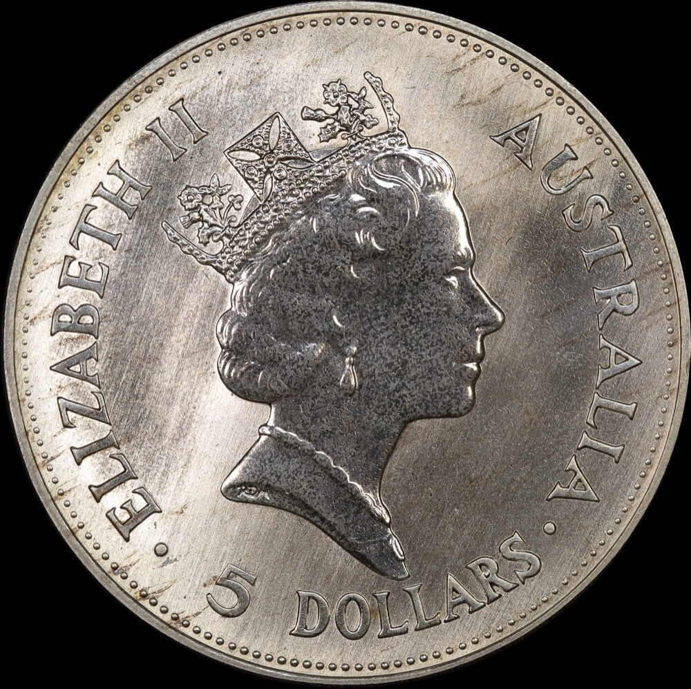 1990 Silver 1 Ounce Unc Coin Kookaburra