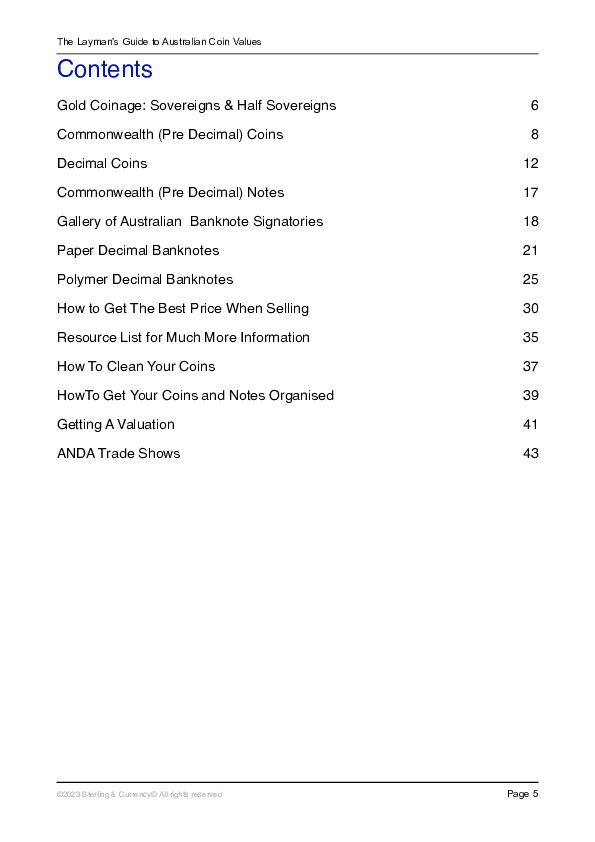 2025 The Laymans Guide To Australian Coin Values eBook