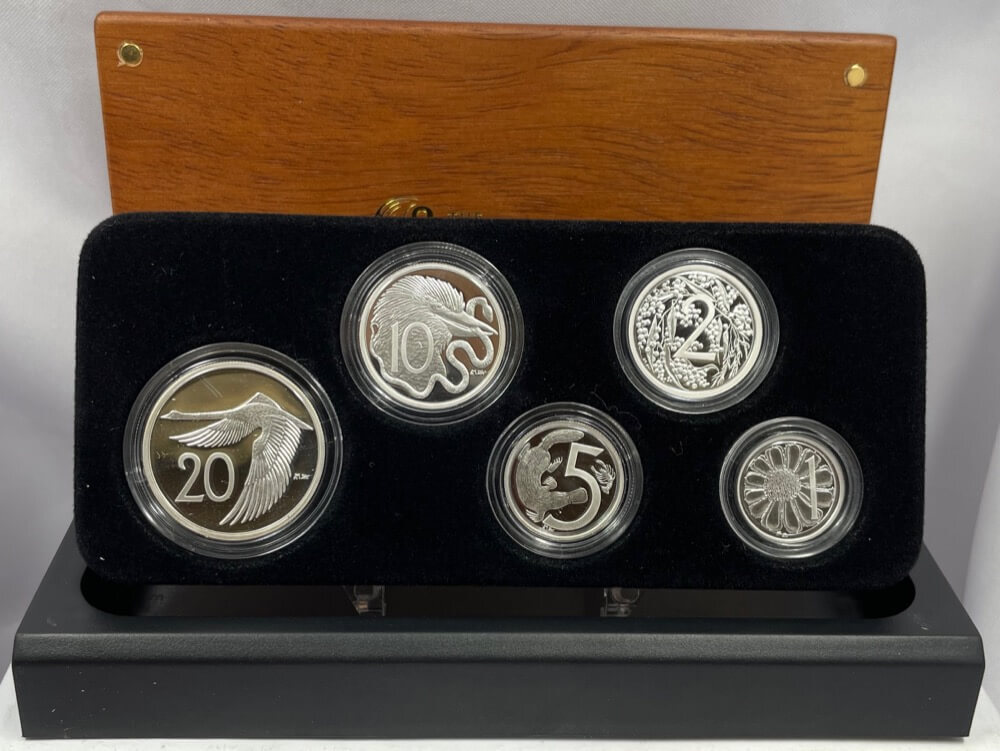 2009 Silver Five Coin Set Decimal Patterns