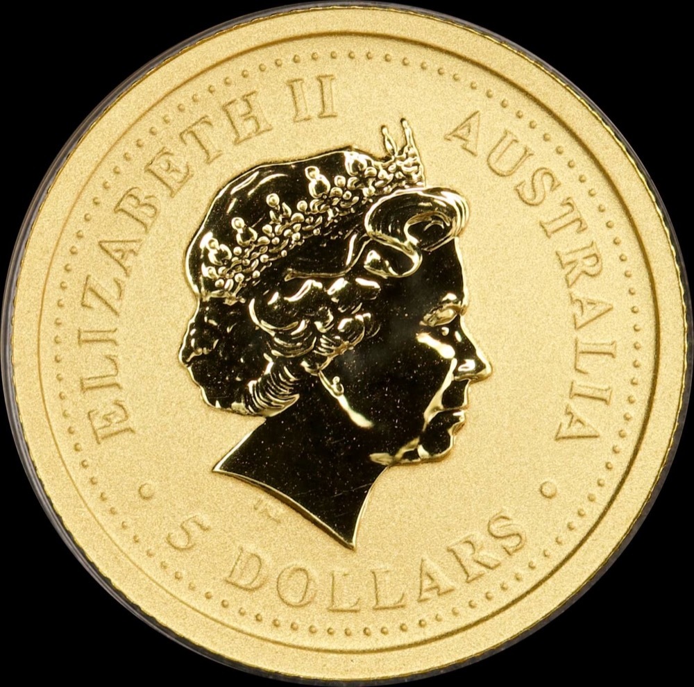 2002 Gold Lunar Twentieth Ounce Specimen Coin Horse product image