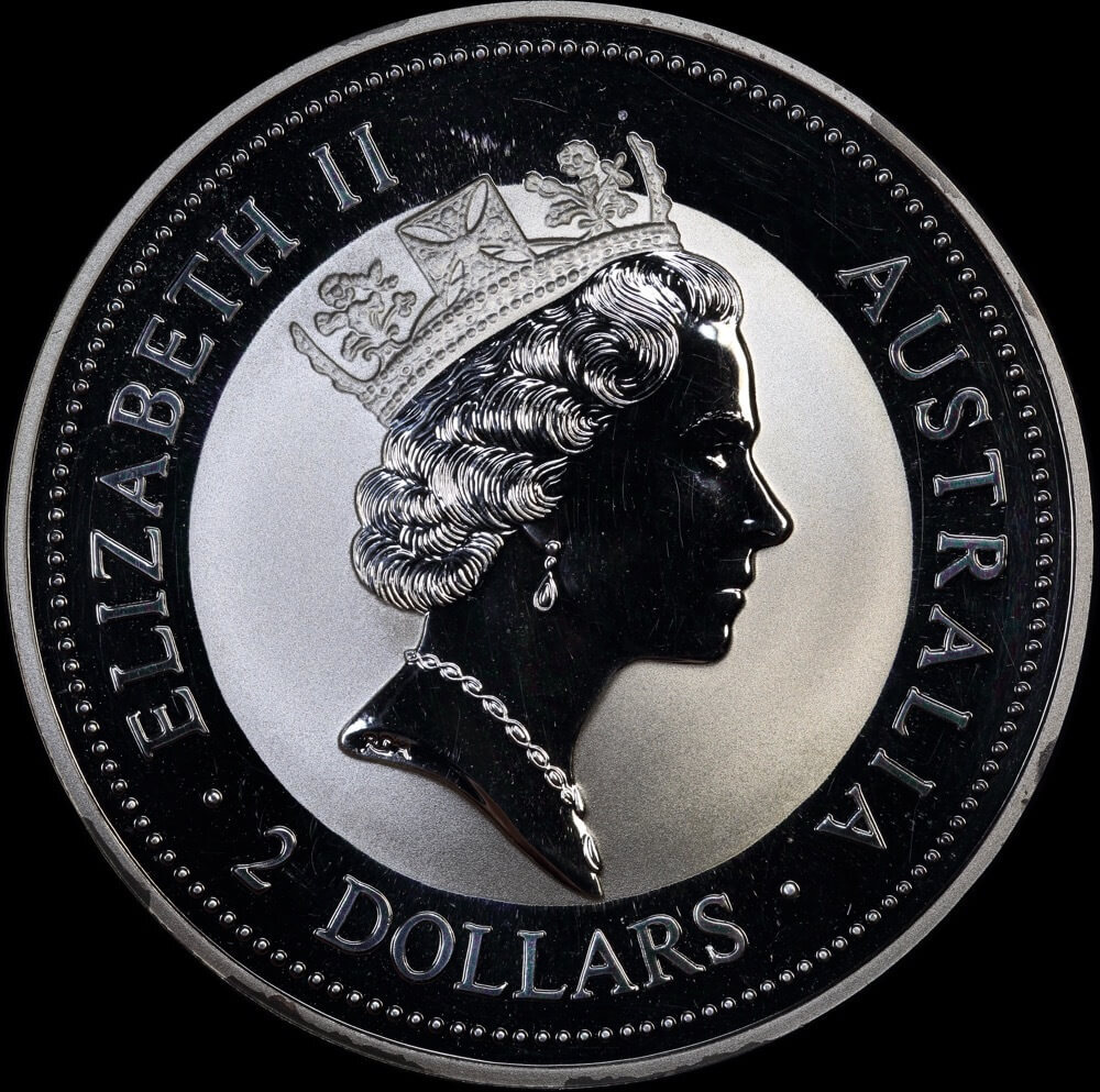 1996 Silver Two Ounce Unc Coin Kookaburra product image